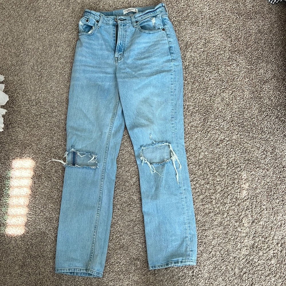 Abercrombie & Fitch 90s Straight Ultra High Rise Jean - Curve Love